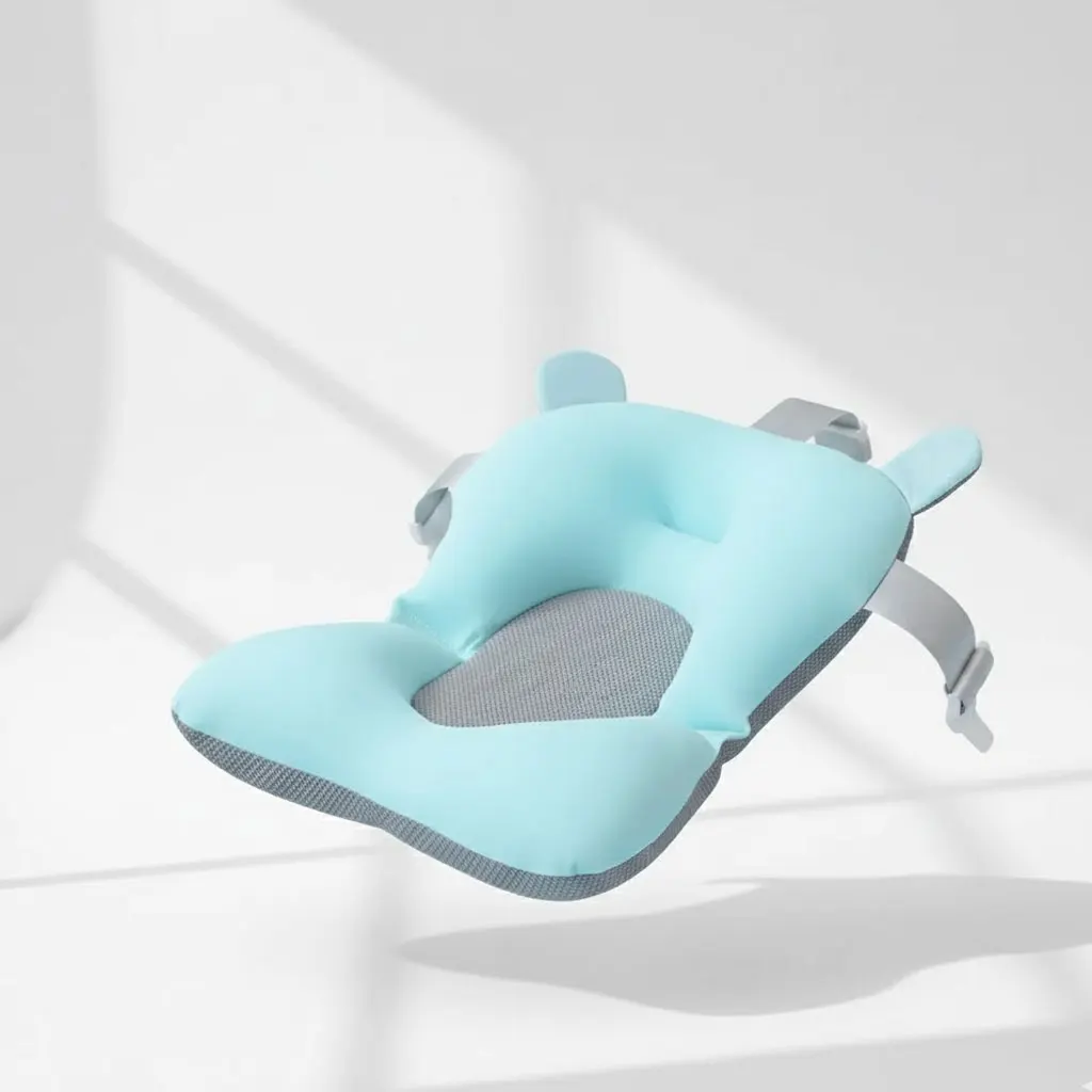

Hands-Free Newborn Bath Sling, Universal Adjustable Infant Bathtub Seat Net, Anti-Slip Safety Support for Stress-Free Bathing