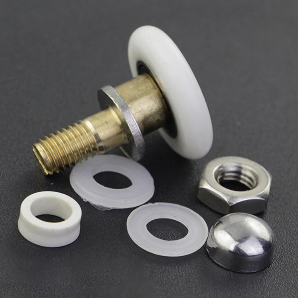 

Запасной комплект Ролик для ванной комнаты Ремонт стекла раздвижной двери Шкив Полная замена Тихая функциональность