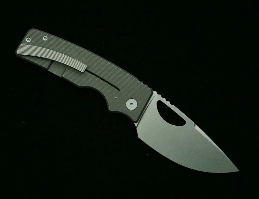 LEMIFSHE New OZ Rosie XL Real D2 Blade Titanium Alloy Handle Ceramic Bearing Outdoor Camping Pocket EDC Tool Folding Knife