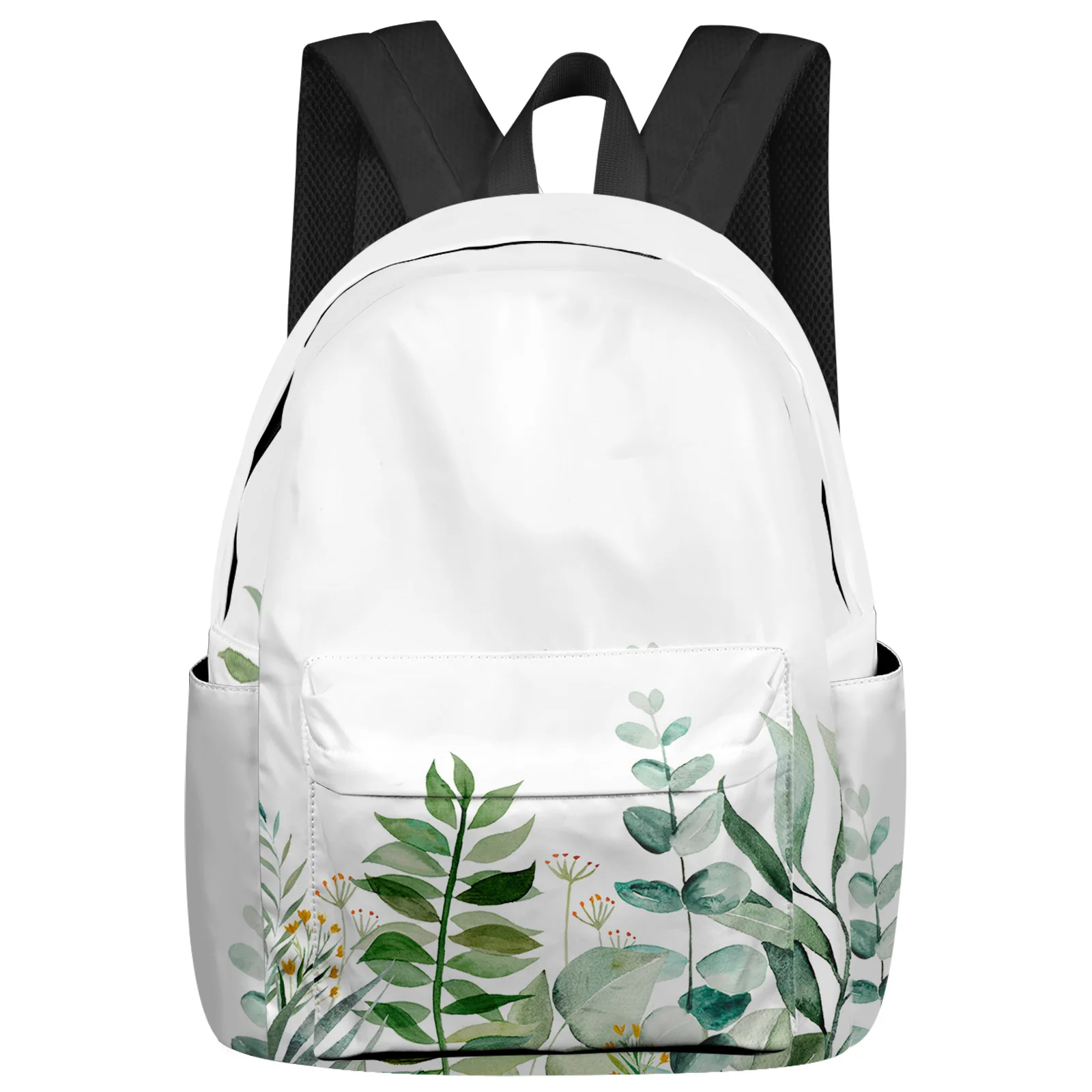 

INS Style Tropical Plants Eucalyptus Leaves Women Man Backpacks Waterproof School Backpack For Student Boys Girls Bags Mochilas