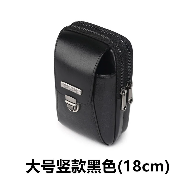 men\'s 5 / 5.5/6 inch mobile phone waist bag leather business mobile phone bag casual Mini Bag