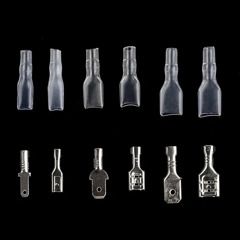 900Pcs Insulated Wire Connector Electrical Wire Crimp Terminals Spade Connectors Assortment Kit Accessories 2.8mm 4.8mm 6.3mm