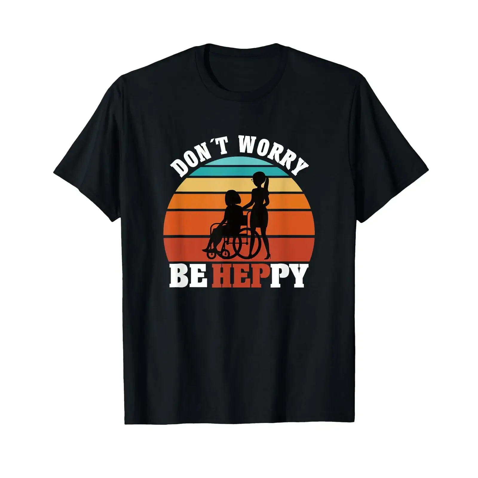 HEP Vintage Healing Training T Shirt vintage Washed Versatile homme Slightly Unisex fashion Top For Everyday Wear Stretched