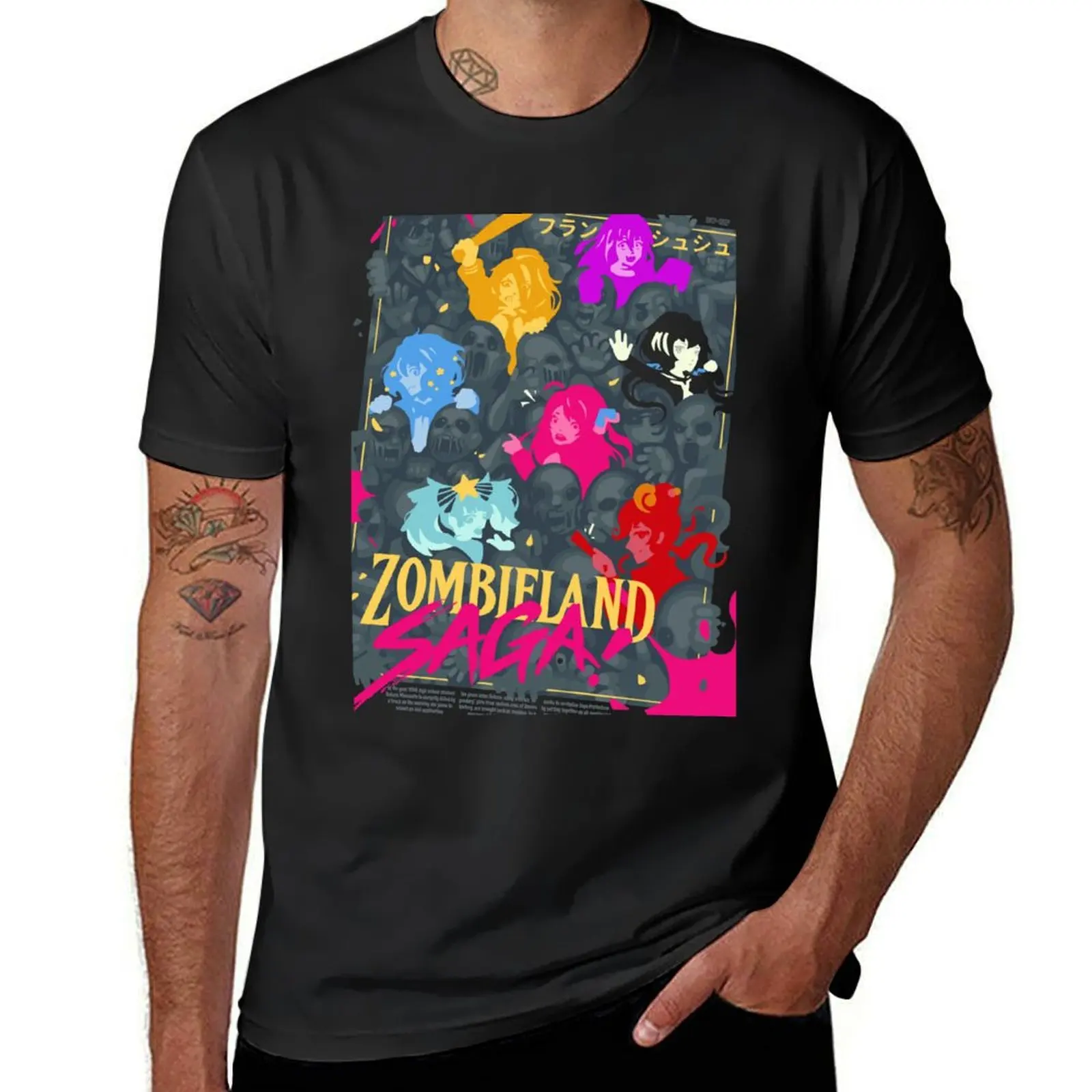 Zombieland Saga T-Shirt blacks anime clothes aesthetic clothes graphics t shirt men