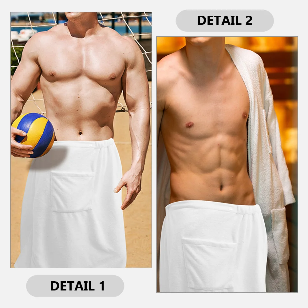 

Bath Towel Wrap Coral Fleece Thickened Absorbent Warm Lightweight Portable Salon Spa Beach Body Towel Set