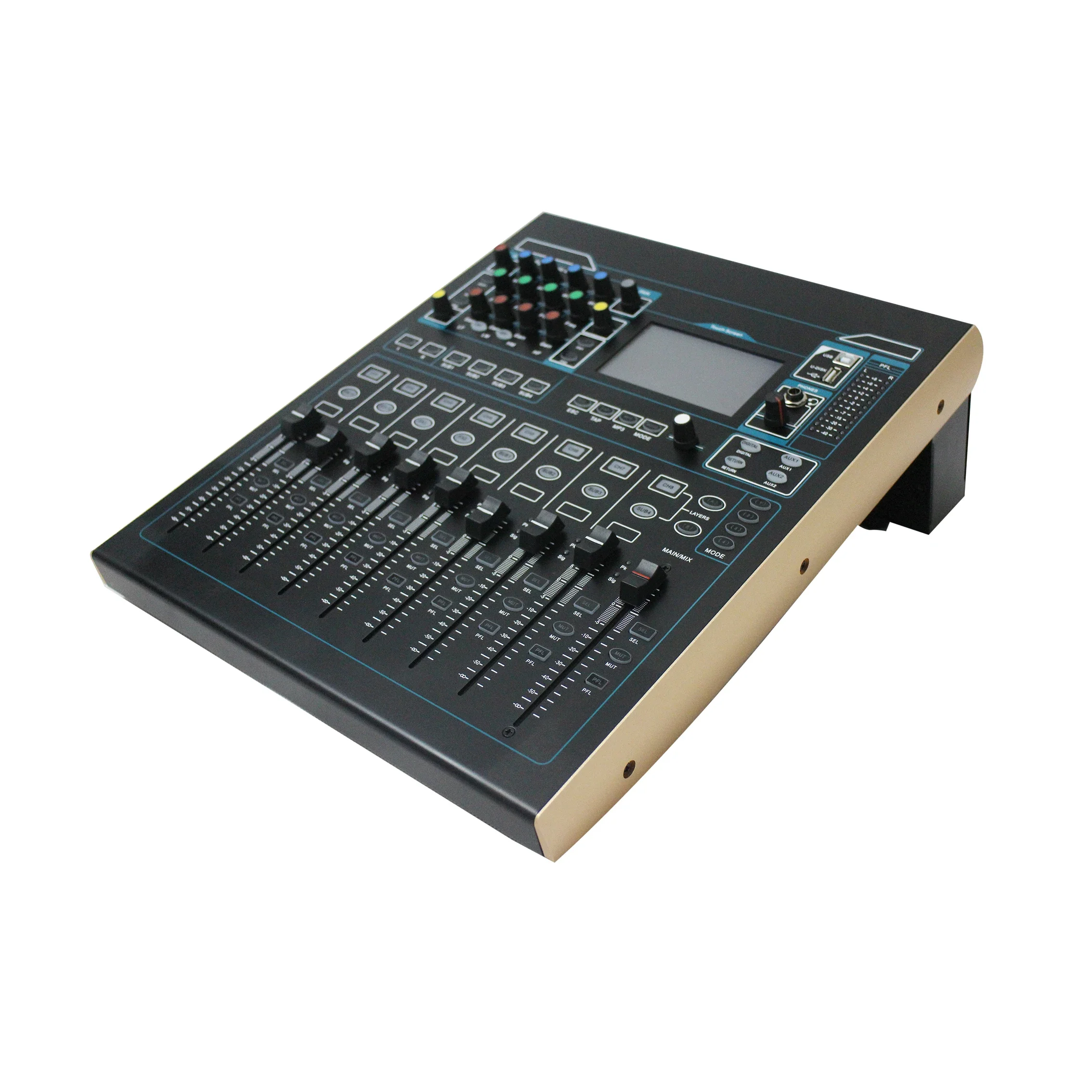 

12 Channel Professional Digital Mixing Console With Motorized Faders Large Display USB Interface Professional Digital Interface