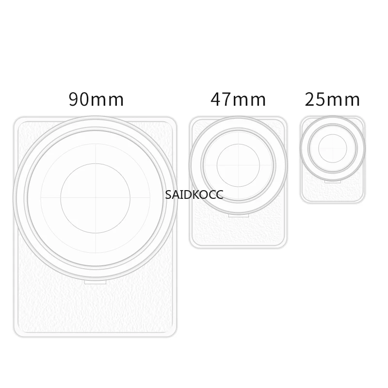 SAIDKOCC 25mm 47mm 90mm Filter Storage Box Laboratory Air Sampling Filter Preservation Box