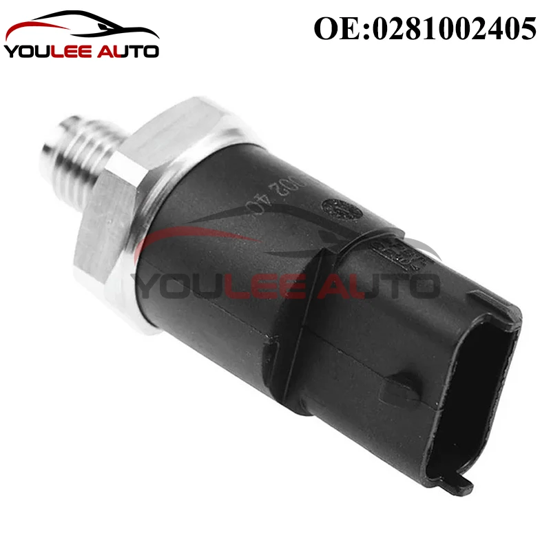 New OEM 0281002405 Fuel Rail Pressure Sensor For Renault Fiat Ducato BMW Hyundai Peugeot Boxer Citroen Relay Jumper Auto Parts