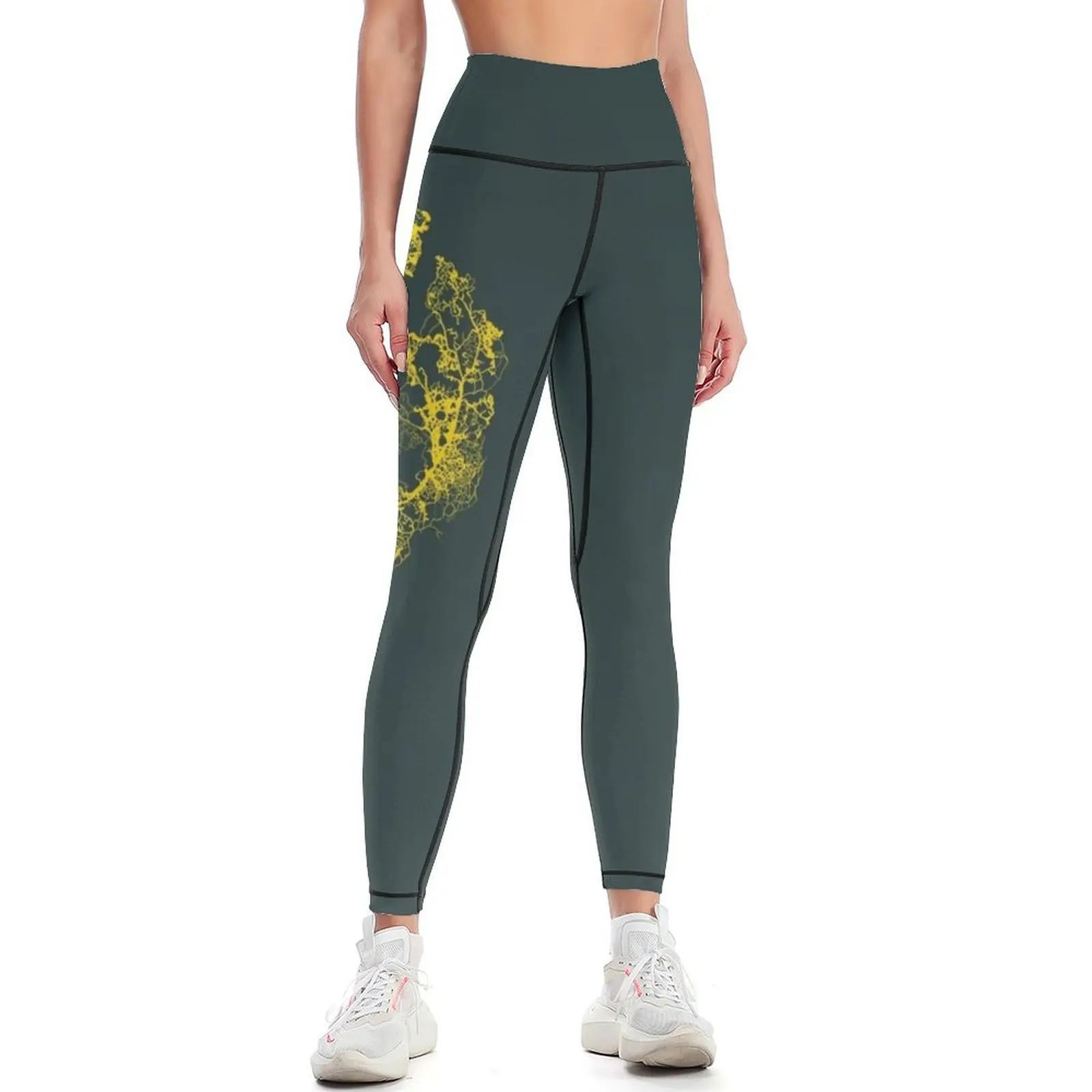 

Physarum Polycephalum II Leggings Tight fitting woman Women's fitness Womens Leggings