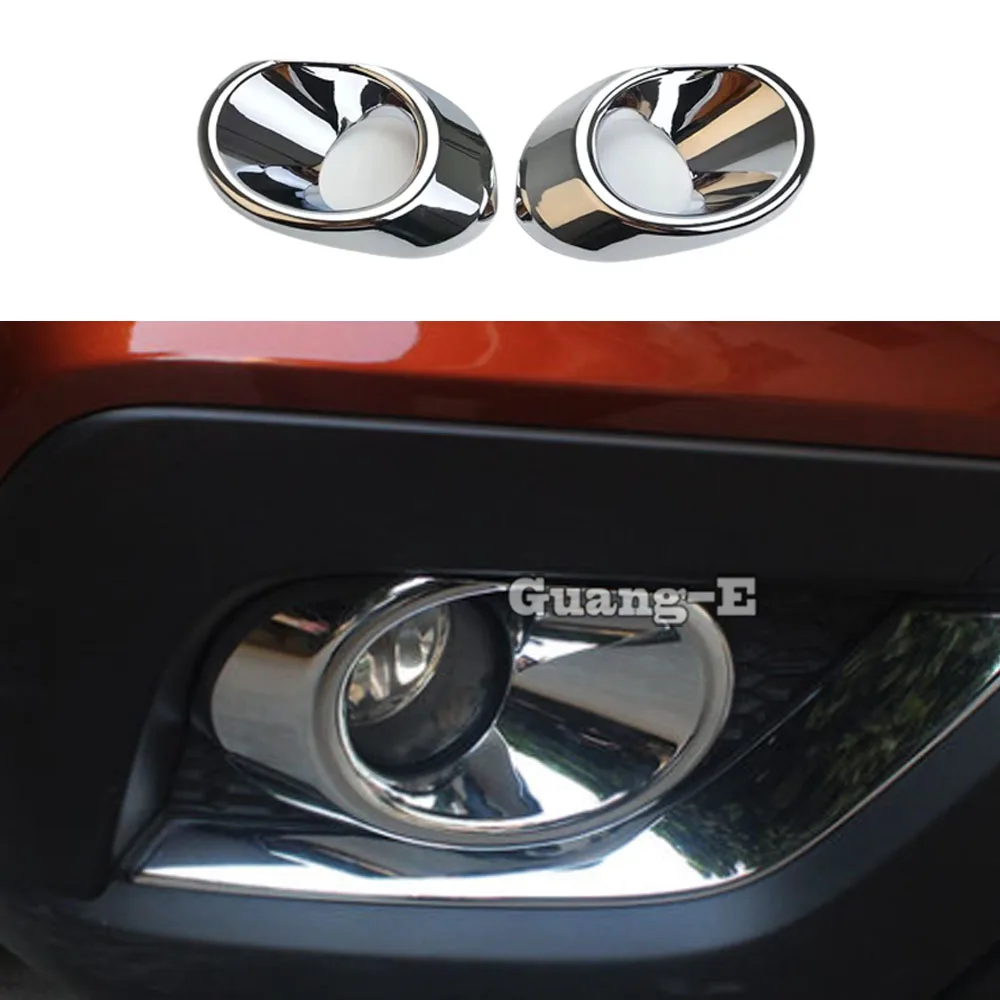 Car Front Fog Light Lamp Frame Styling Abs Chrome Cover Trim Eyebrow Part For Suzuki S-Cross SCross SX4 2017 2018 2019 2020 2021