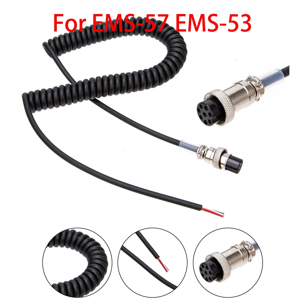 

Round 8 Pin Handheld Speaker Microphone Extension Cable For Alinco Radio EMS-57 EMS-53 DX-SR8T DR-620 repair DIY accessories