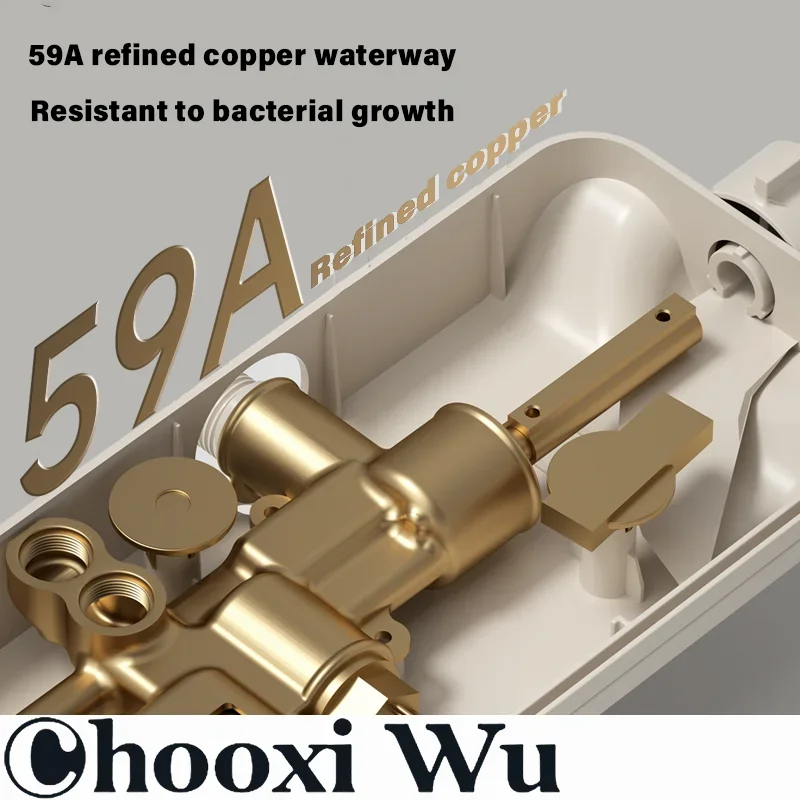 Brass Waterfall Wall Mount Faucet with Smart Temperature Digital Display Bathtub Shower Mixer Crane for Bathroom - Image 3