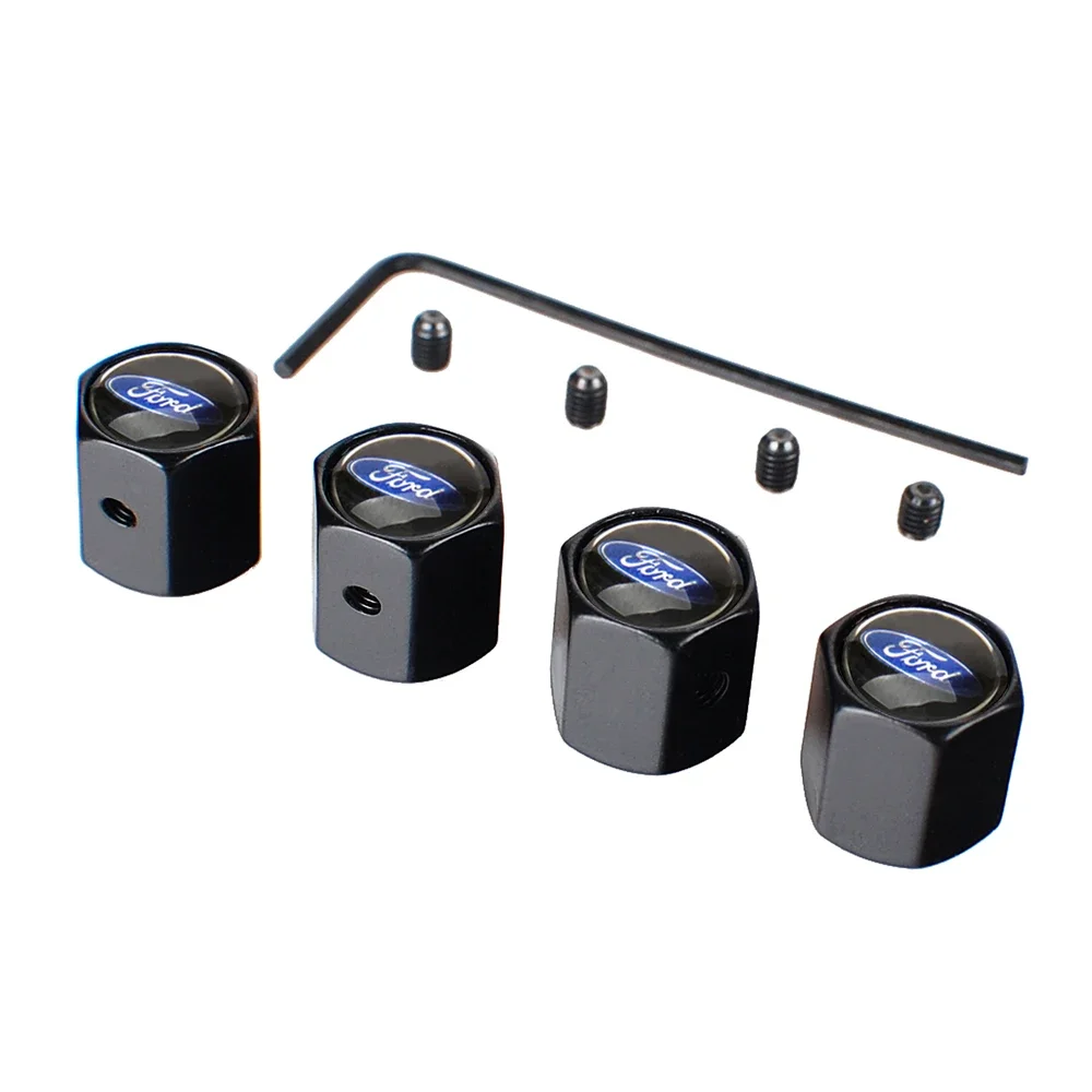 4Pcs Alloy Car Wheel Tire Valve Stems Caps for Ford Focus Mondeo Kuga Ecosport Mustang RANGER fiesta F150 Edge Explorer Escort