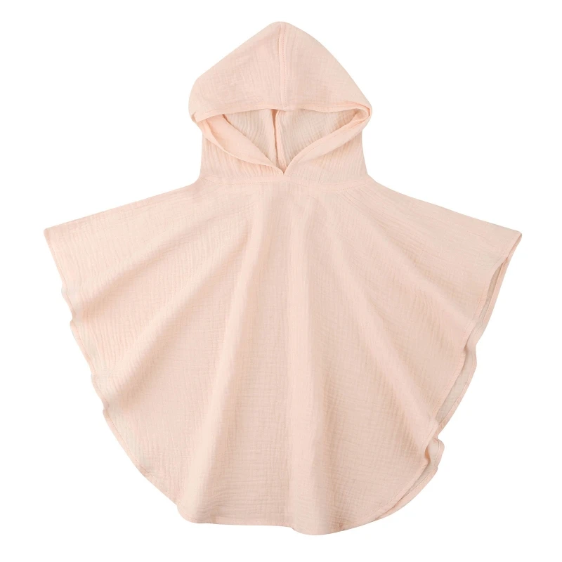 Soft Cotton Baby Hooded Towel Bath Towel for Boys Girls Bathrobe Sleepwear Children\'s Clothing Floral/Solid Color Infant ponchos