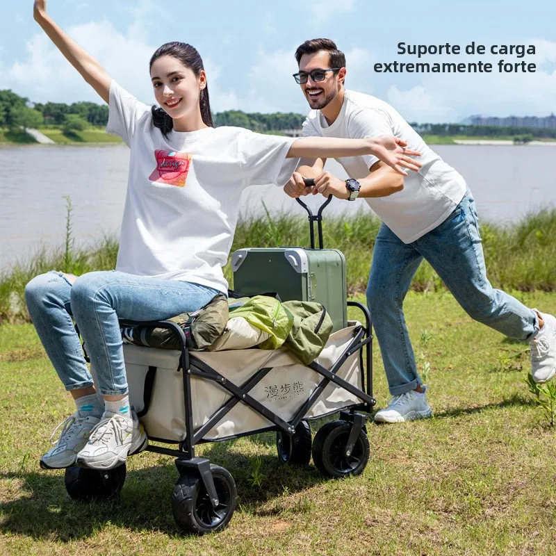 portable-lightweight-camping-caravan-stacking-pushcart-outdoor-camp-ground-vehicle-handy-shopping-cart-foldable-bear-brand
