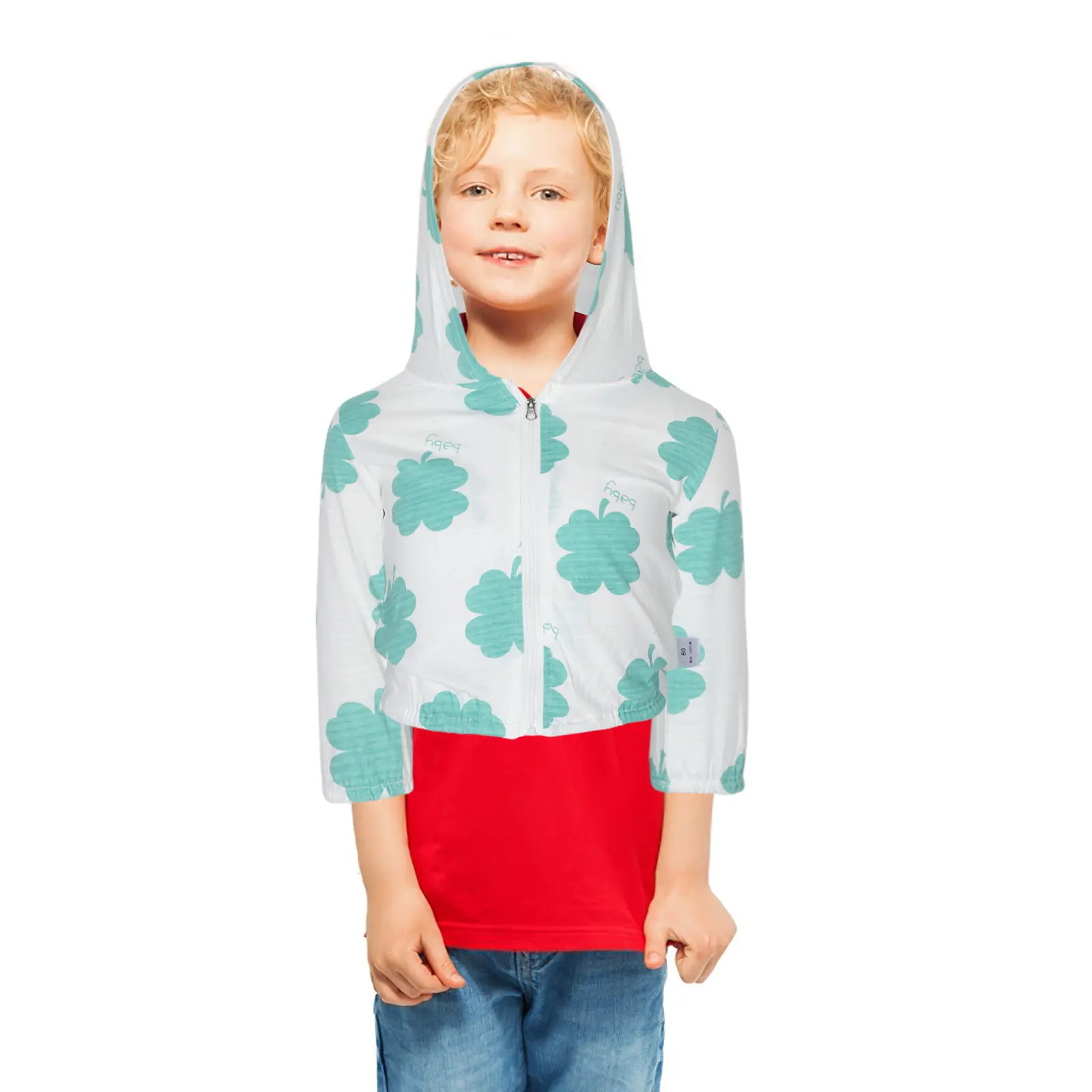 Infant Sun Proof Jacket Summer Lightweight Breathable for Outdoor Activities Beach Vacations Uv Protection Cute Pattern Toddler