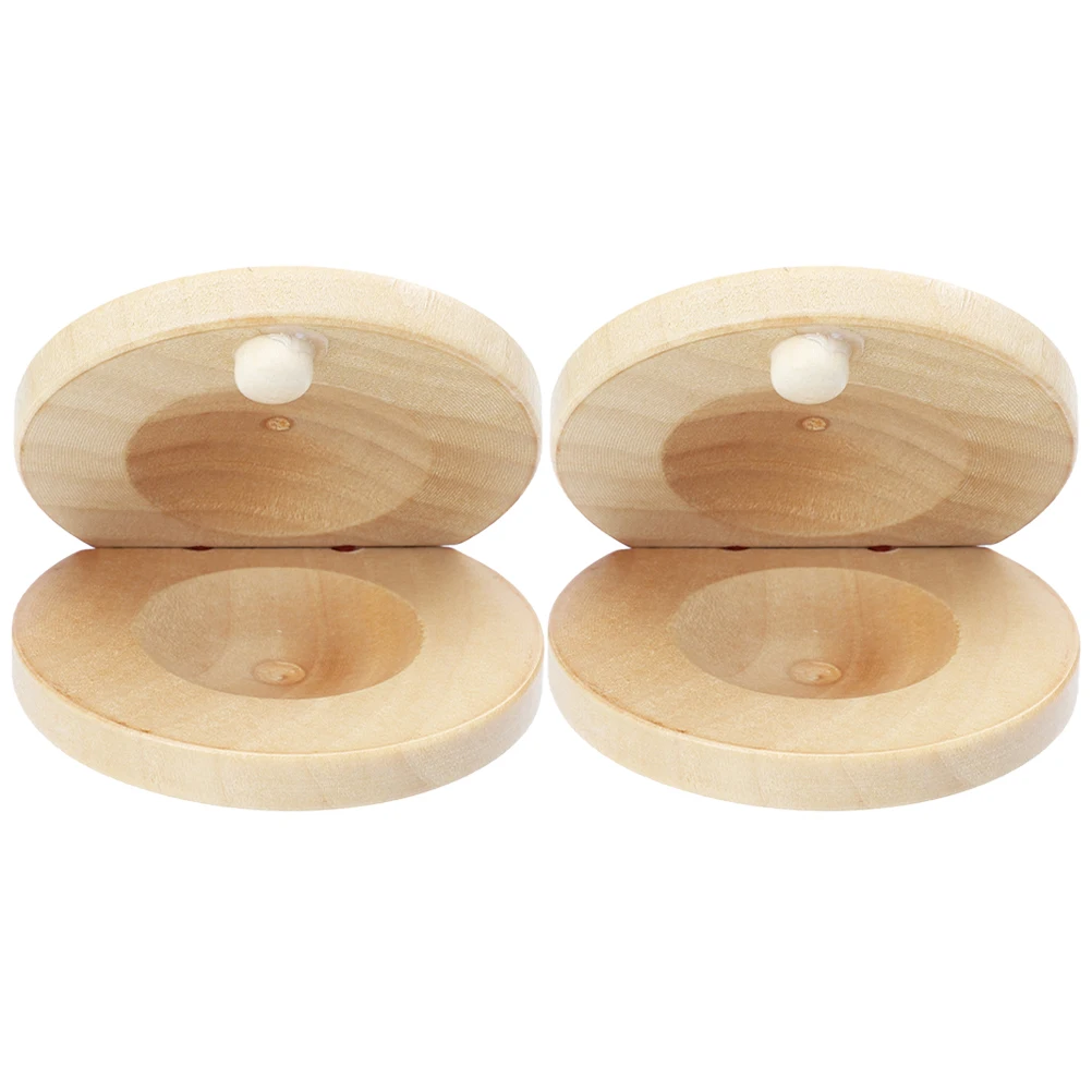 

Wooden Castanets Musical Instrument Finger Children's Percussion Instruments Infant