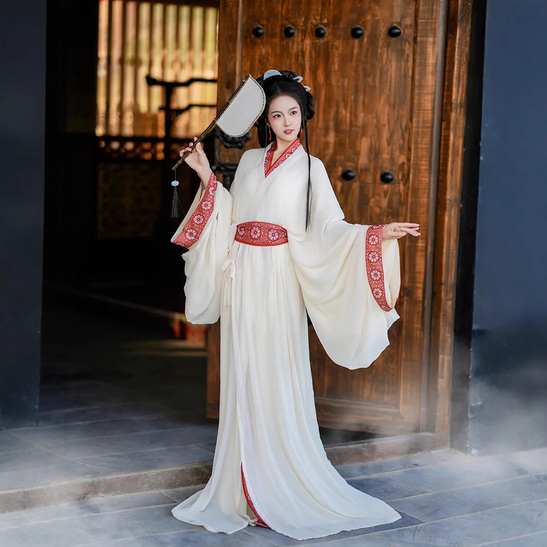 

Women's Han Chinese Clothing Warring States Robe Mashan Chu Tomb Straight Back to the Traditional Ancient Style Large Volume