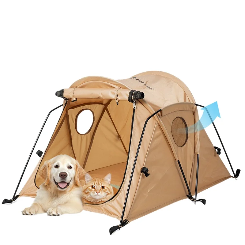 

Экологичная уличная домашняя палатка для домашних животных, всесезонная теплая кошачья гнездо, средняя большая будка для собак, съемная моющаяся автомобильная портативная складная палатка