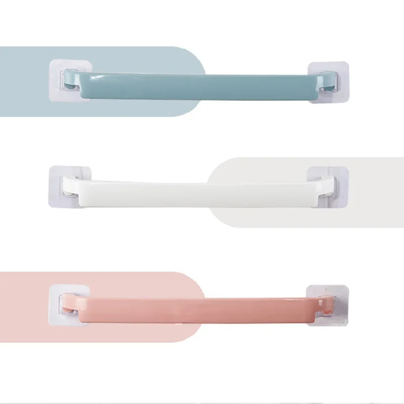 Bathroom Towel Rack Paste Free Punching Single Rod Towel Rack Thickened Towel Rod Kitchen Rag Rack Wholesale