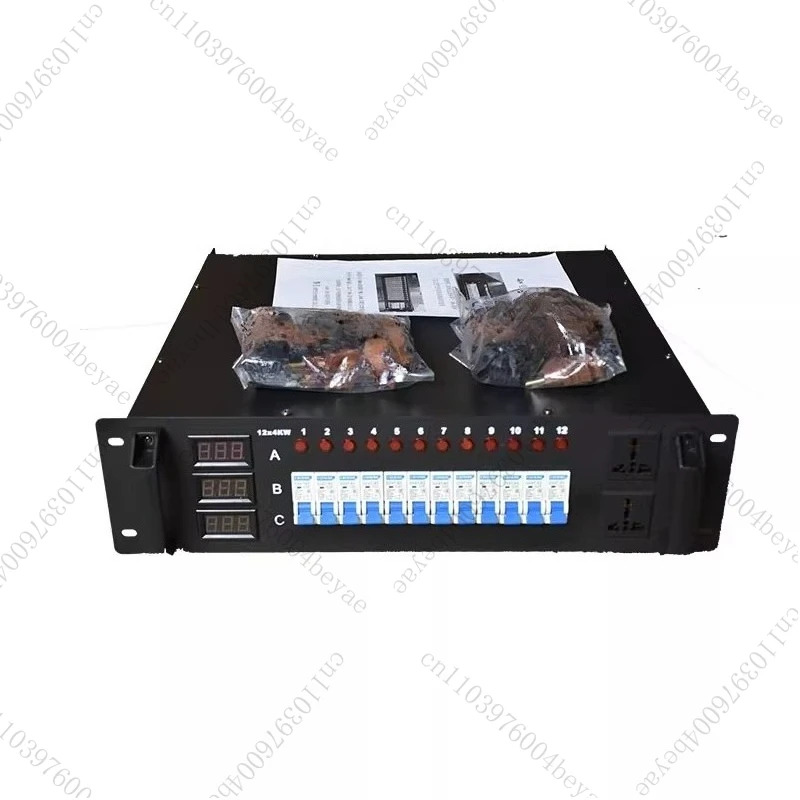12 Channels 4000W Through Box 4kw Dimming Table Distribution Box, Power Supply Silicon Box, Stage Audio Lighting Power Box