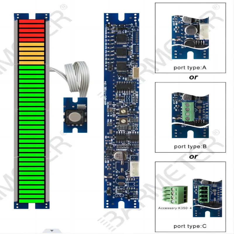 LED Bargraph Module Audio Meter Display PPM Peak Programme Level  40segment 117mm 30G+5Y+5R