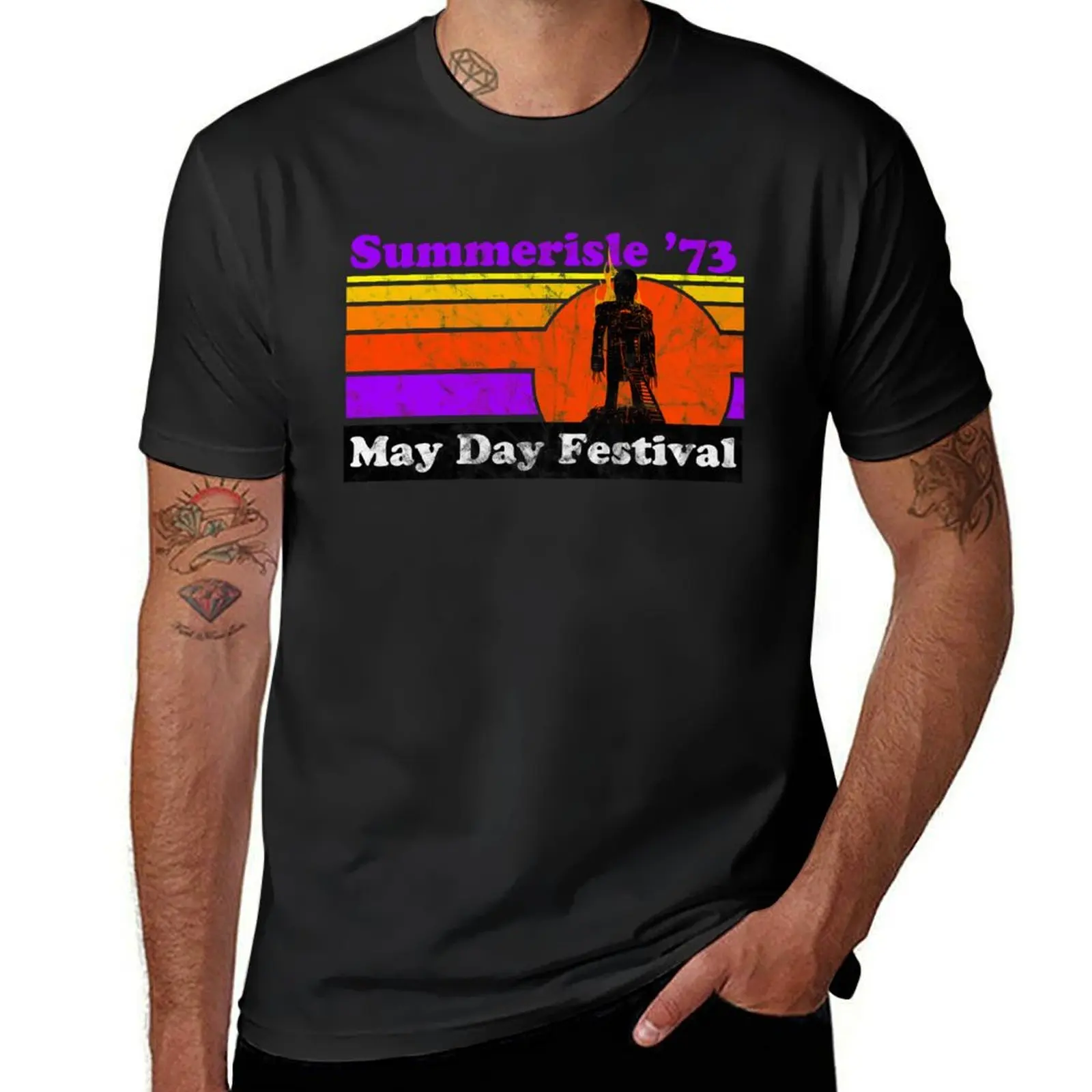 Summerisle '73 (weathered version) T-Shirt summer tops sweat men clothes