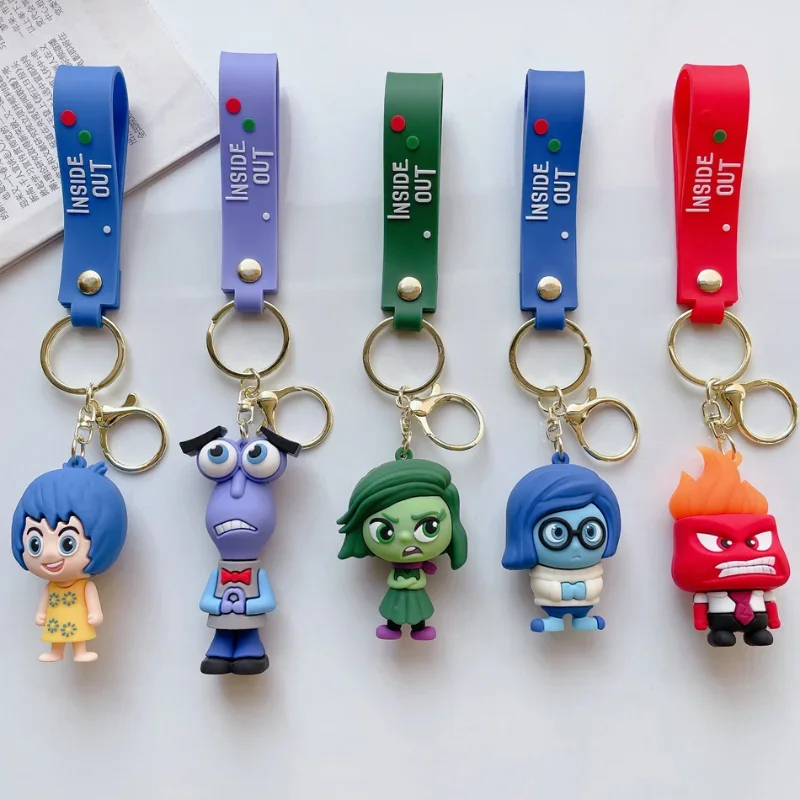 Inside Out 2 Keychain Pendant Personality Creative Soft Glue Doll Cross-Border Sales Small Pendant