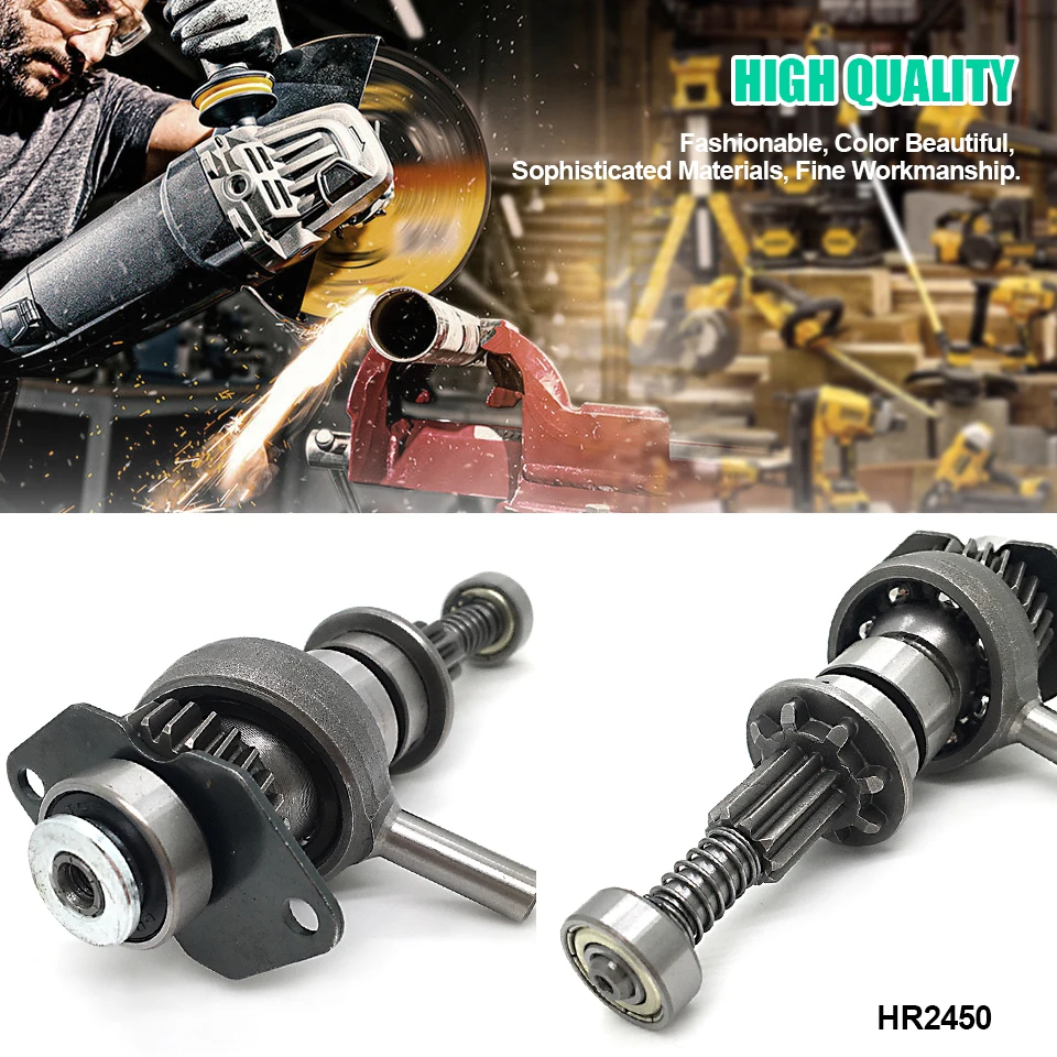 Set roda gigi poros pengganti untuk Makita HR2450 poros kamera palu putar Swash Bearing Helical Gear Retainer pegas suku cadang kopling