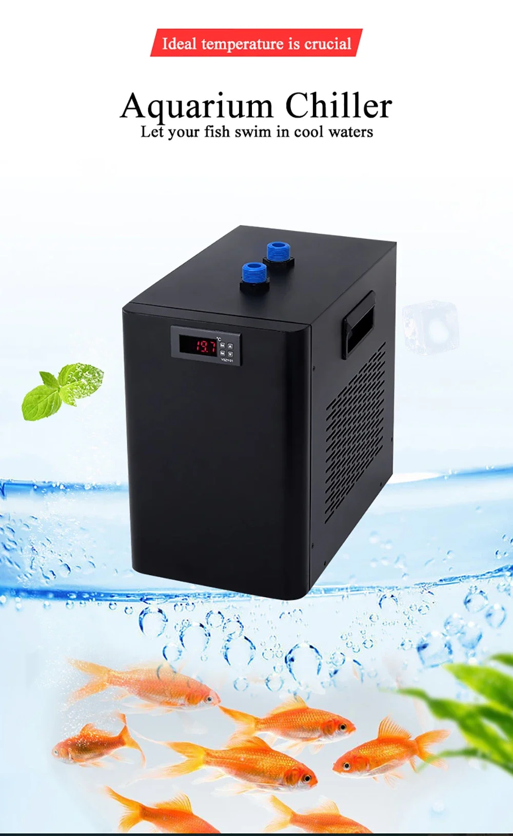 2025Hot Sale  300L Small  Water Chiller  Fish Tank Water Chiller, Aquarium Water Cooling System