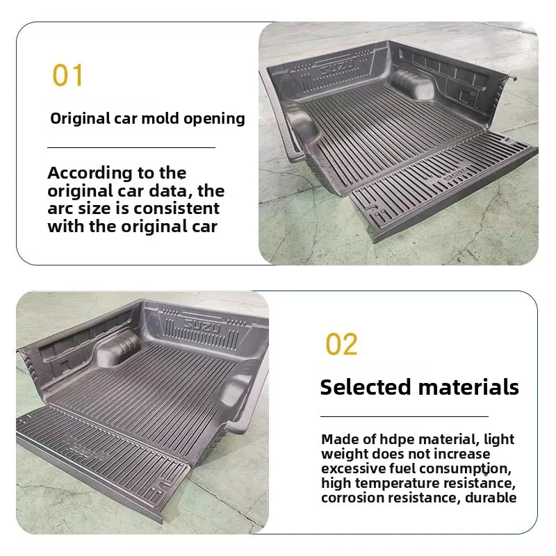 

Black Rear Box Treasure Cargo Compartment Anti-Wear Mat Liner Interior Kits Fits for Lingtuo 23 Models Modification Parts