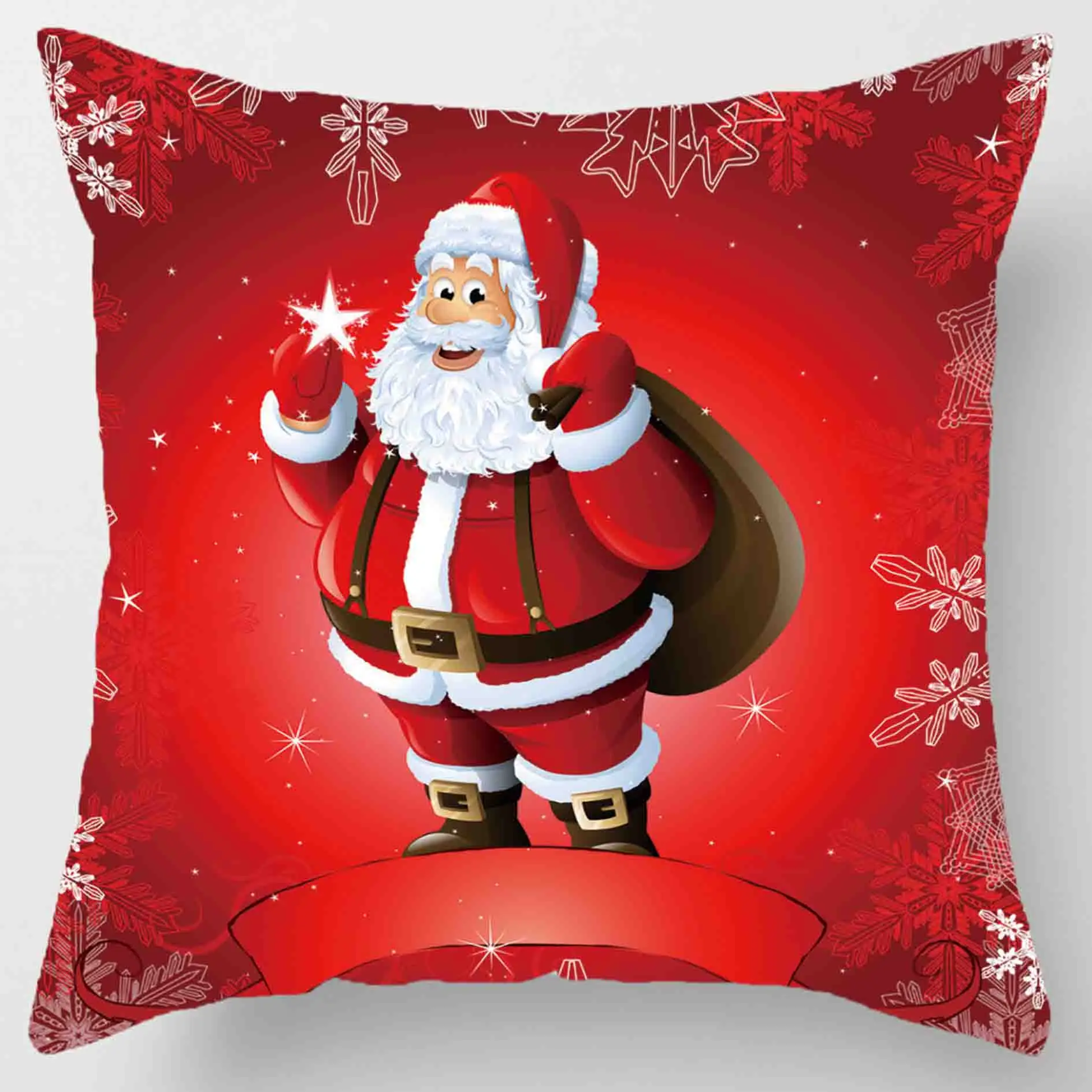 Christmas cushion set 45* 45cm pillowcase Christmas ornaments suitable for home Navidad Noel Christmas gifts Christmas ornaments