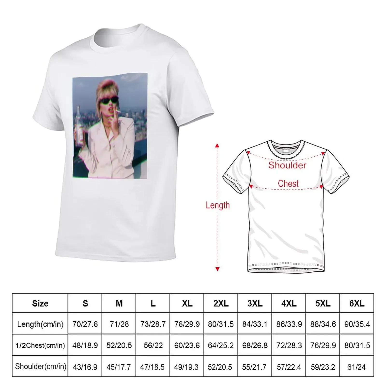 Patsy Stone / Joanna Lumley T-Shirt boys whites sweat oversized t shirts for men