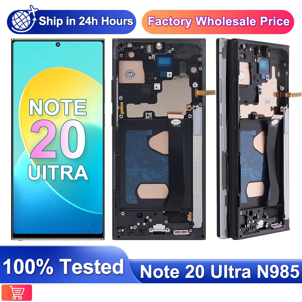 TFT Note20 Ultra 4G Display For Samsung Galaxy Note 20 Ultra 5G LCD Display N986B Touch Screen Replacement Assembly with Frame