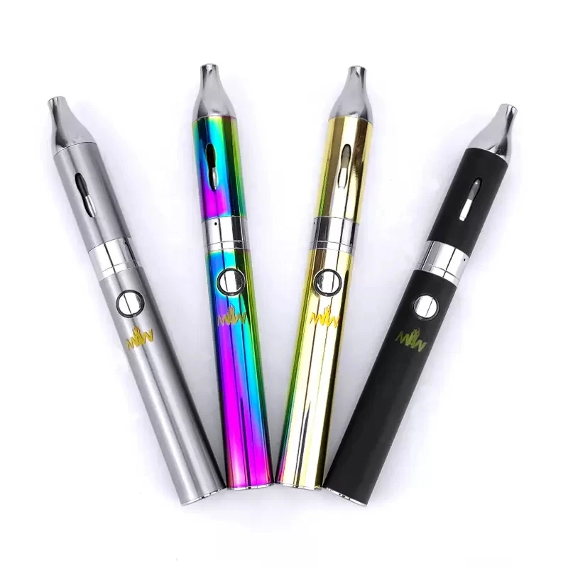 MAW Slim Ervas Starter Kit Caneta Vape com 2-em-1 Substituível Bobina de Donut ajuste Da Bateria 1300mAh eGo Atomizadores Cera Erva Seca Vaporizador