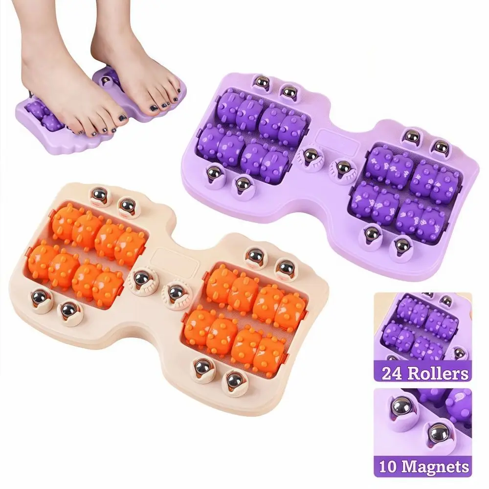 Rodillo masajeador de pies con forma de pata de gato, terapia de acupresión, alivio del dolor, masajeador de acupuntura para pies, circulación mejorada portátil