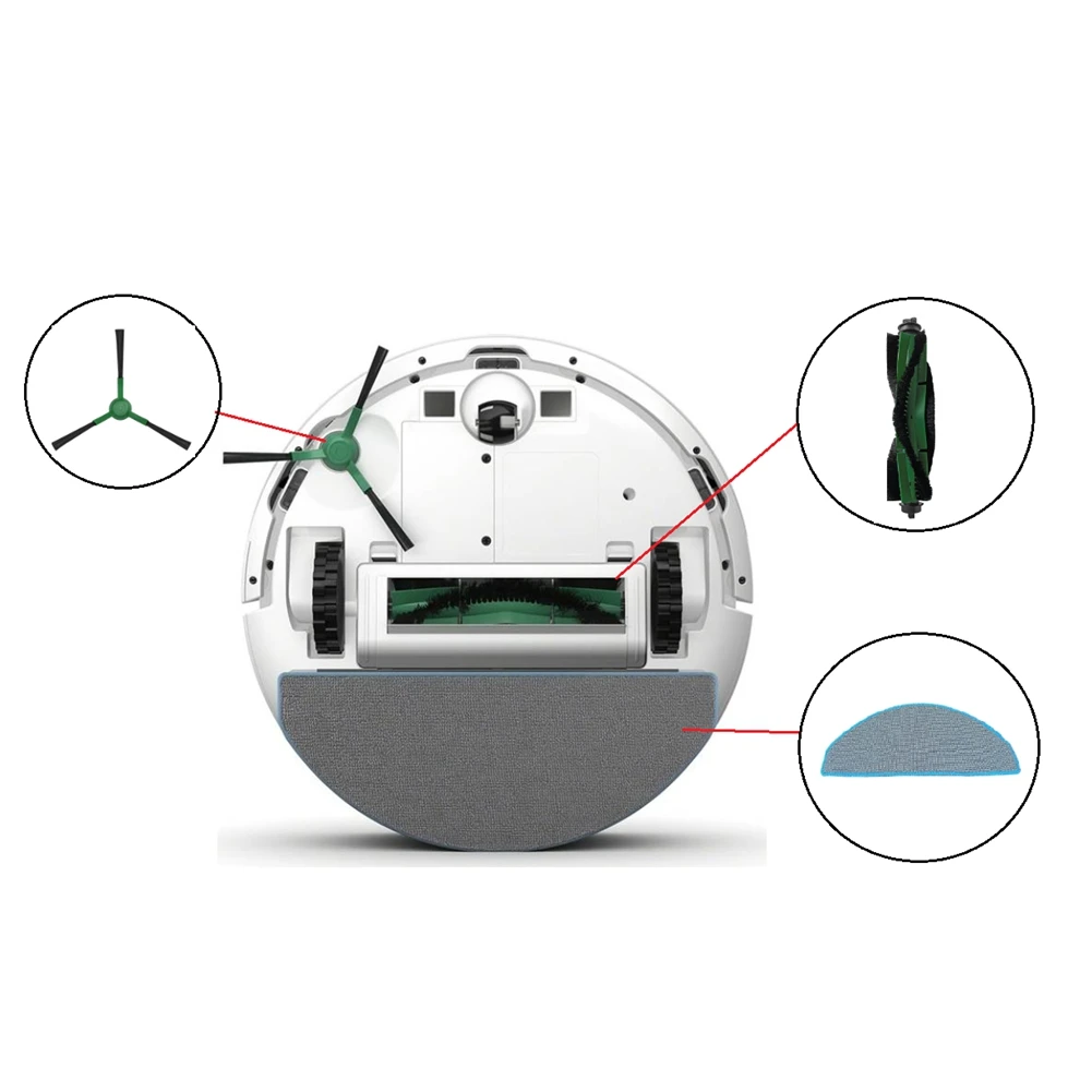 20 шт. основная боковая щетка HEPA-фильтр, швабра для Combo Essential/Essential Y0112, аксессуары для пылесоса