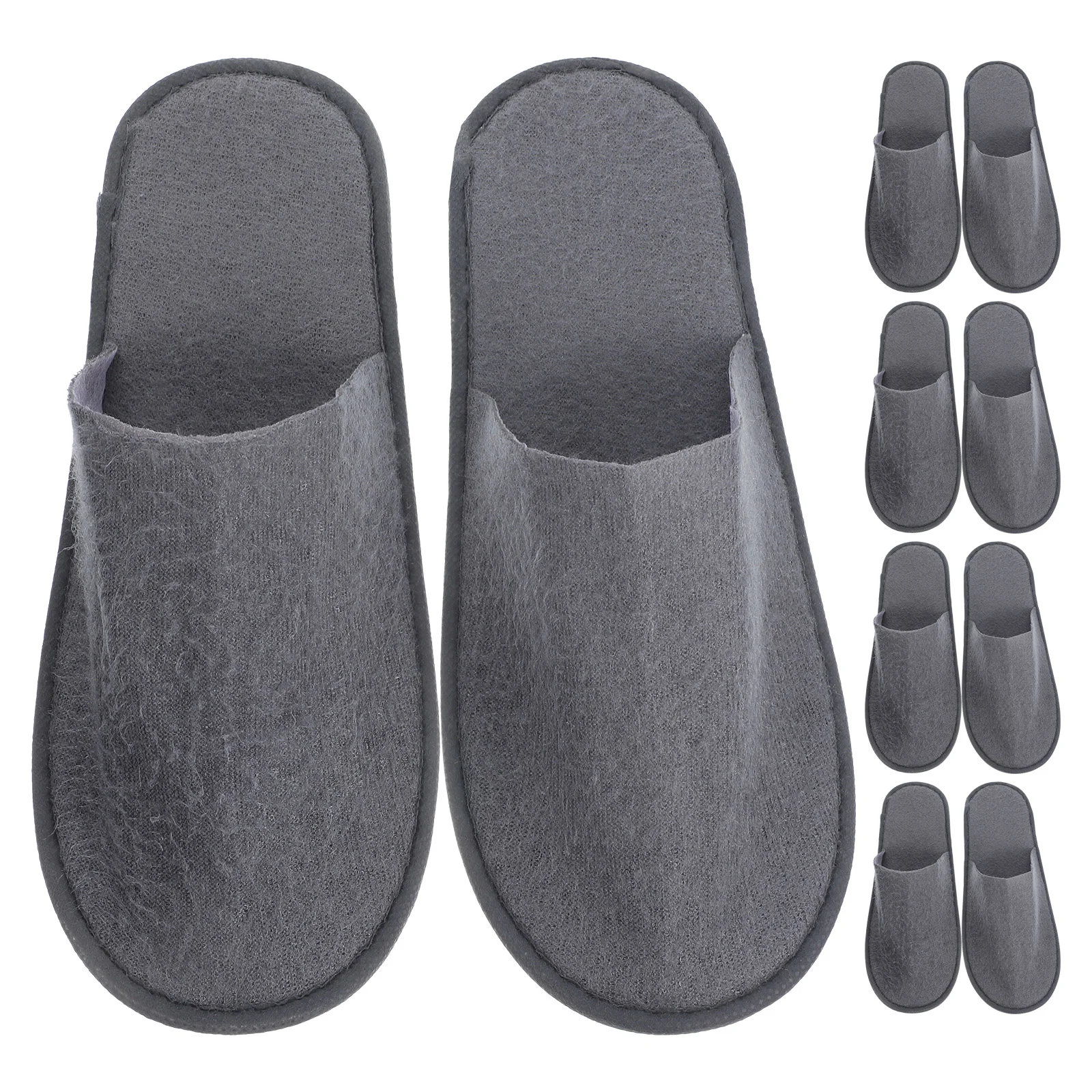 10 Pairs Beach Portable Folding Slippers Miss Woman House Guest Plush Wedding Day Bride One Time