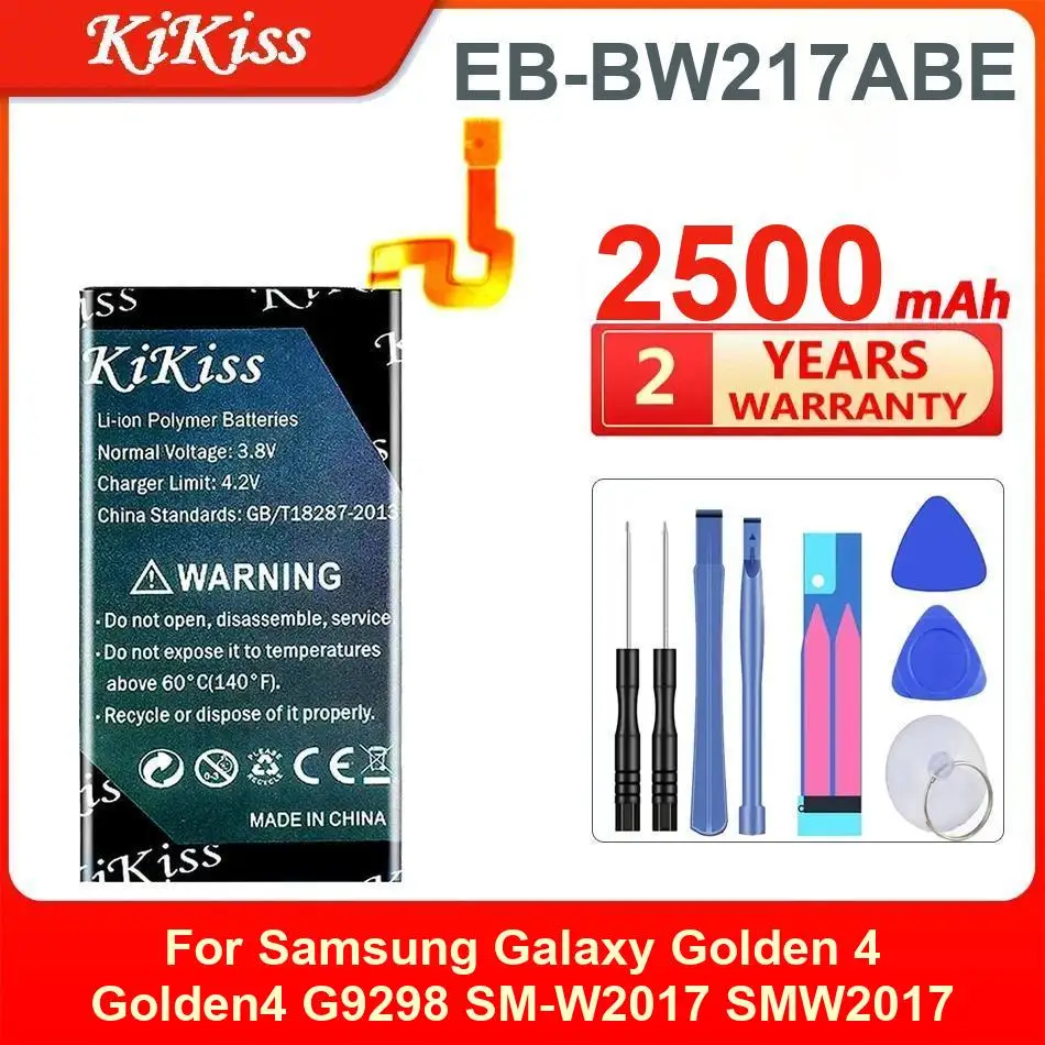 

Аккумулятор Kikiss емкостью 2500 мАч EB-BW217ABE для Samsung Galaxy Golden 4 G9298 SM-W2017