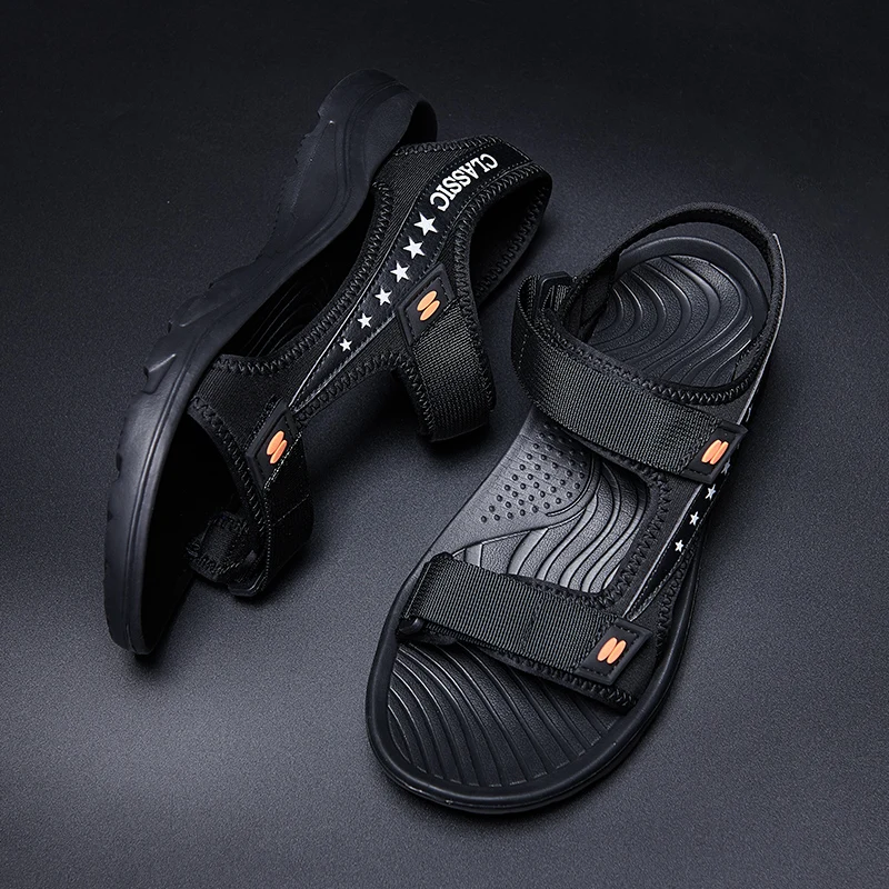 

YRZL Summer Sandals for Men Non-Slip Beach Shoes Lightweight Roman Slippers Comfortable Outdoor Sandals Men's Casual Breathable