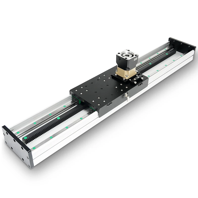 RXC140 Rel Linear Kustom 2m 4mm 5m 6m 7m Beban Berat Sistem Rel Linear CNC Modul Linear Dengan Gear Rack Pinion dan Rantai Kabel