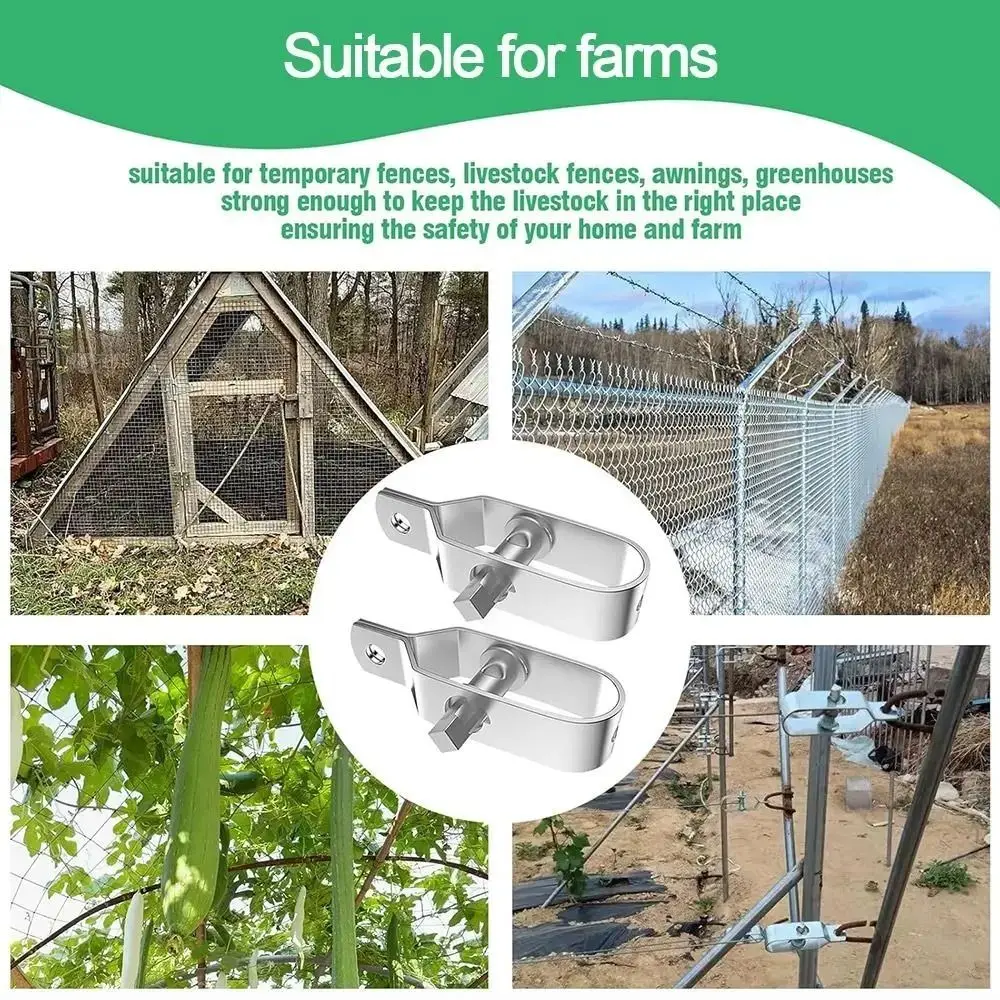 10PCS Adjustable Wire Tightener Steel Wire Rope Farm Fence Wire Tensioner Multi-functional Cable Tensioner Greenhouses