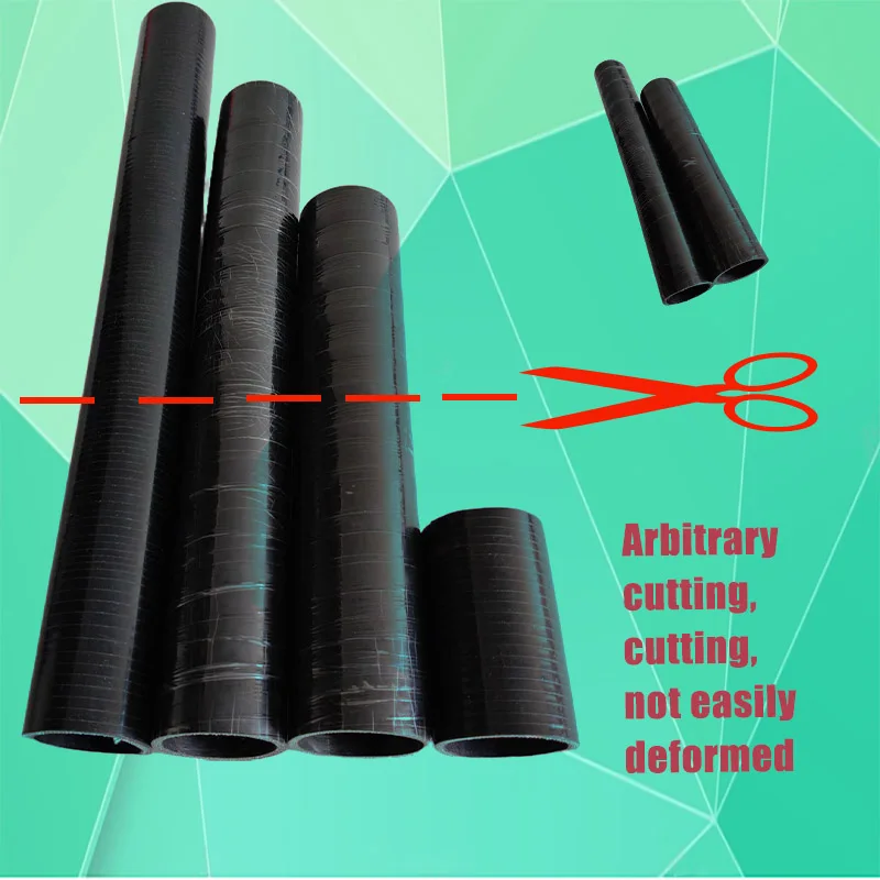 ID16-200mm blackstraight silicone intercooler tube, coolant hose length optional, high temperature and high pressure hose can be
