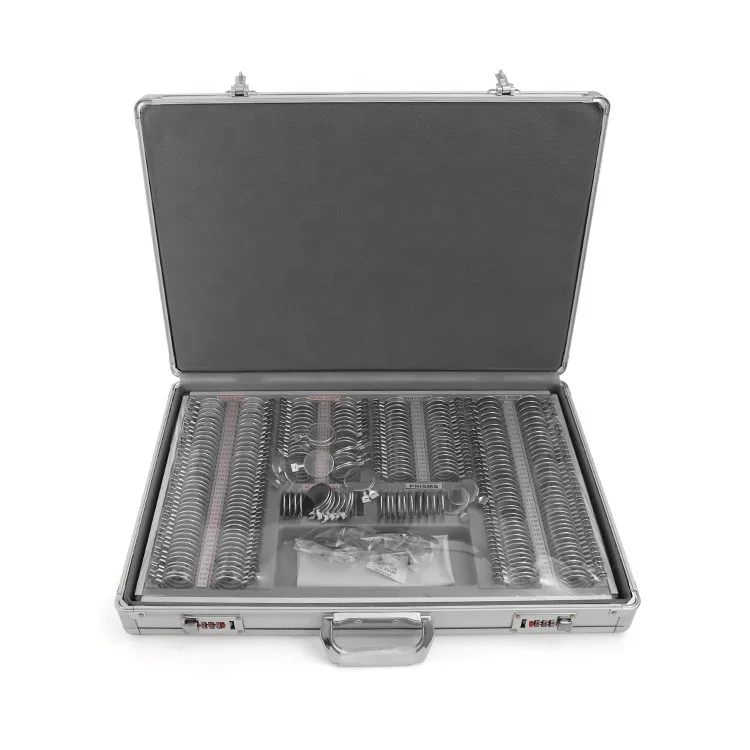 CPX-266-Grey  Essential Optical Instruments Trial Lens Set Aluminum Case for Optometrists Ophthalmic Optometry