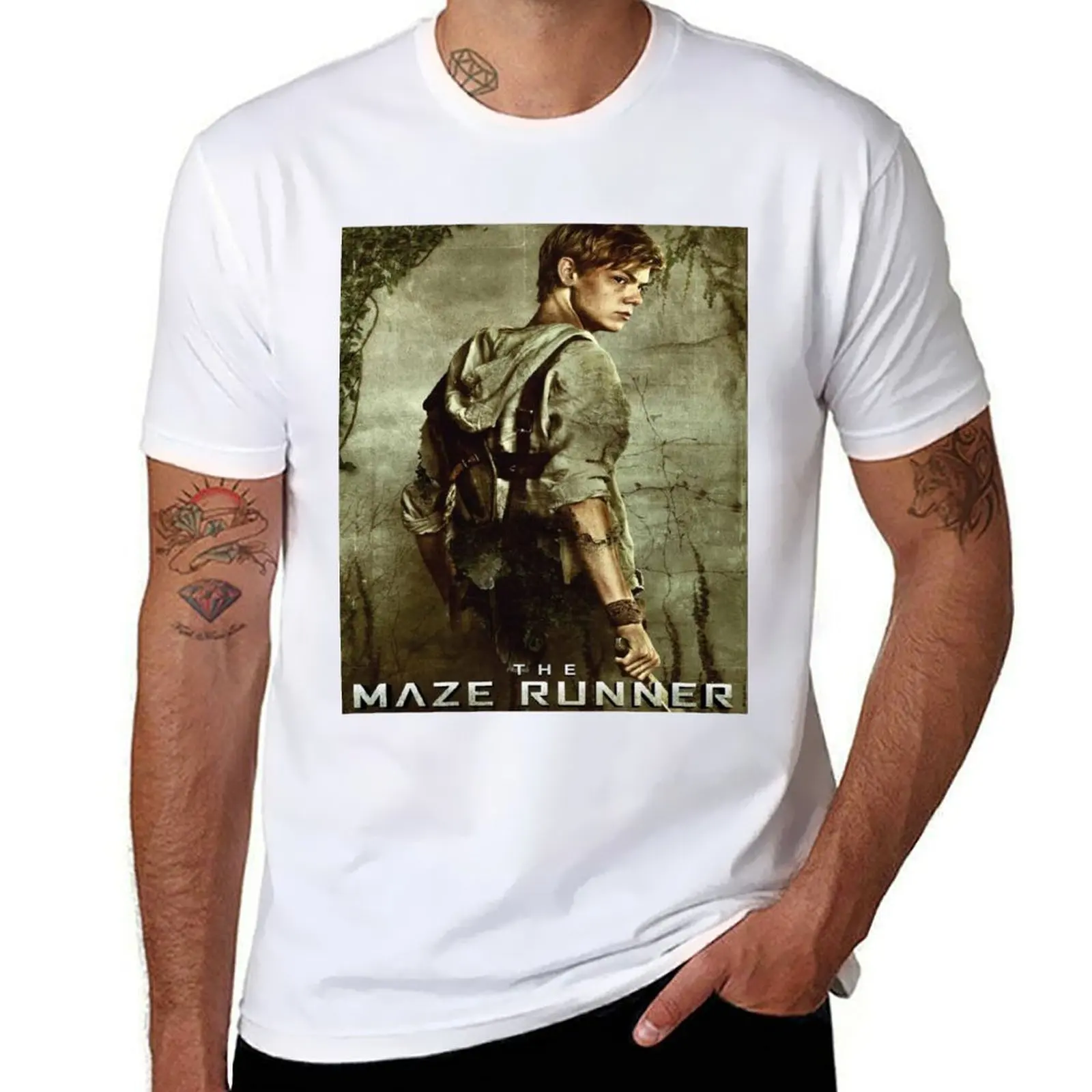 The Maze Runner - Newt Poster T-Shirt cotton t shirt man anime tshirt T-Shirt