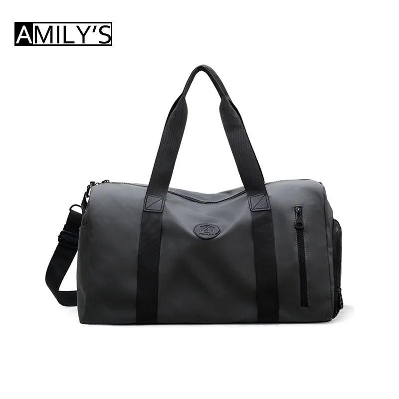 High Capacity Solid Color Travel Bags Hot Sale  Simplicity Multiple Pockets Waterproof  Sports Yoga Luggage Bags