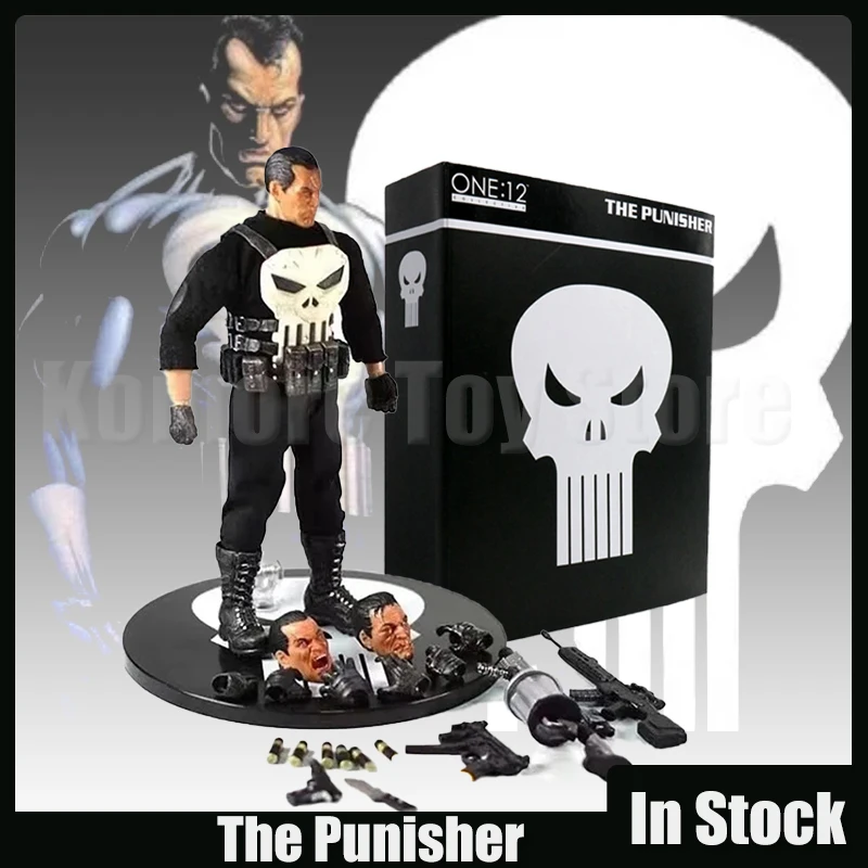 

The Punisher Action Figures 6 Inches Delux Version Joint Movable Model Doll Statue Collection Desk Decoration Toys Birthday Gift