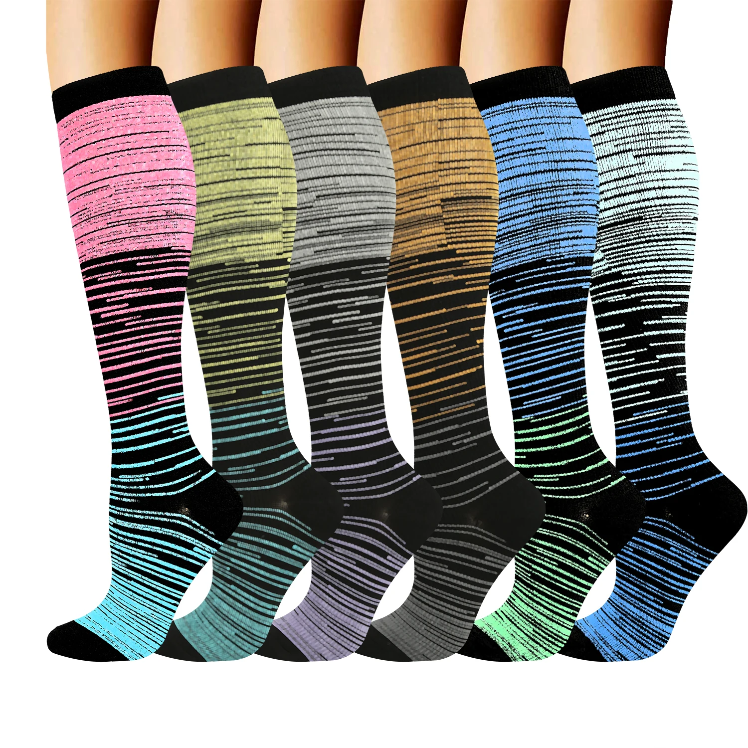 Compression Stockings Nursing Women And Men Stockings Best Medical Nursing Hiking Travel Flight Socks Running Fitness Socks