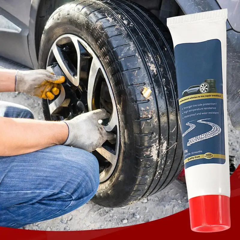 

Tire Glue Tire Repair Sealant 35g Rubber Glue Strong Adhesive Flat Tire Repair Instant Super Glue For Tire Scratches Cracks