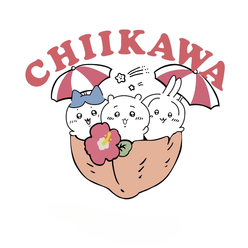 Chiikawa Anime‑Inspired Graphic T‑Shirt Loose Unisex Parent‑Child Matching Summer Casual Short‑Sleeve Streetwear Daily Top